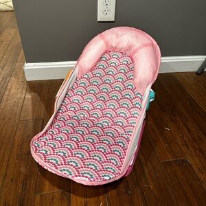 Infants Summer Baby Deluxe Pink Mesh Sink Tub Bathtub 3 Positions NEW